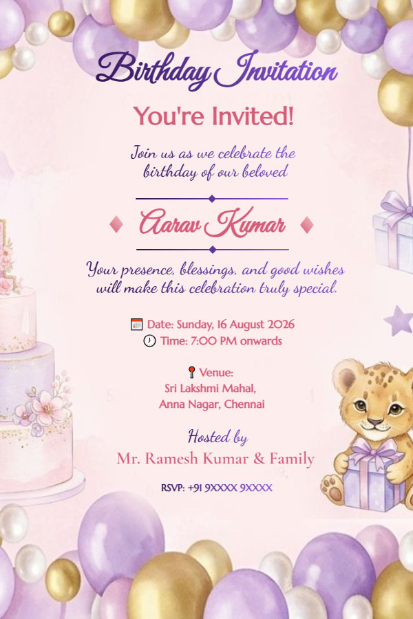 Wedding Invitation Sample